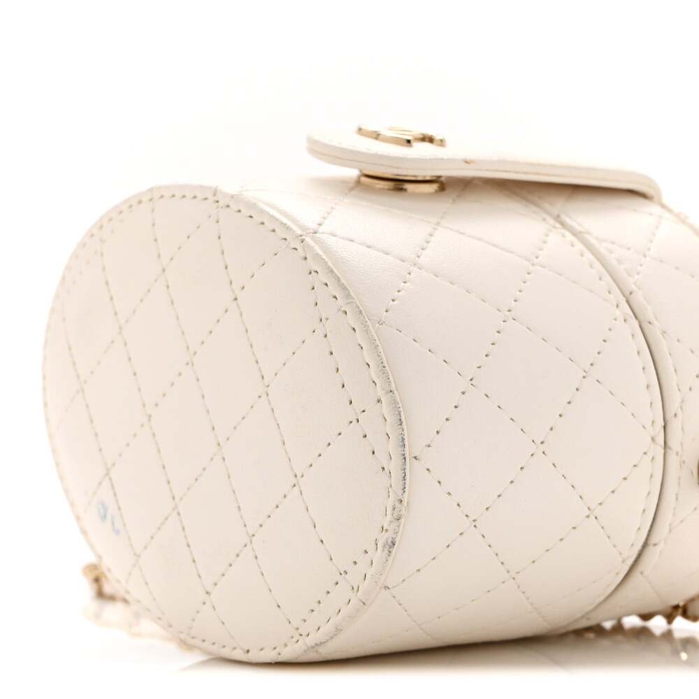 Chanel Lambskin Quilted Round Mini #247274C19B - Picture 11 of 13